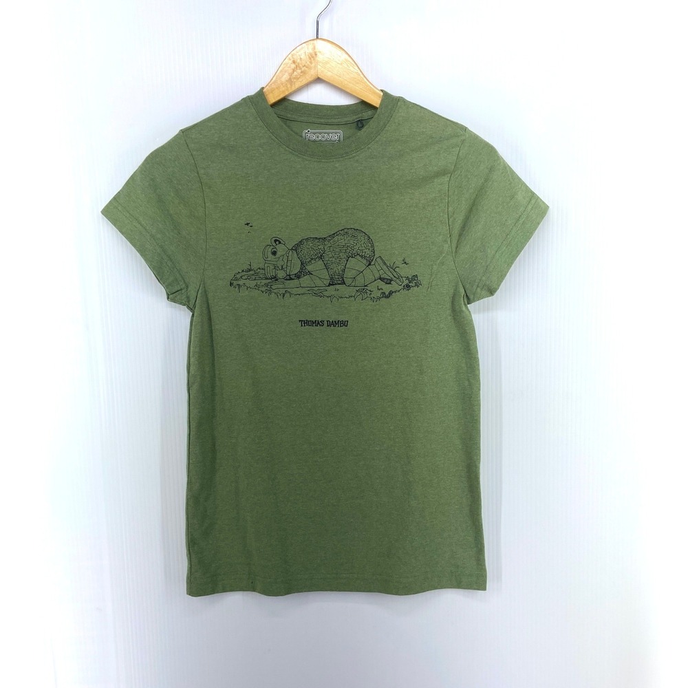 Thomas Dambo Save the Humans Troll Green Short Sleeve Tee x Recover Womens XS